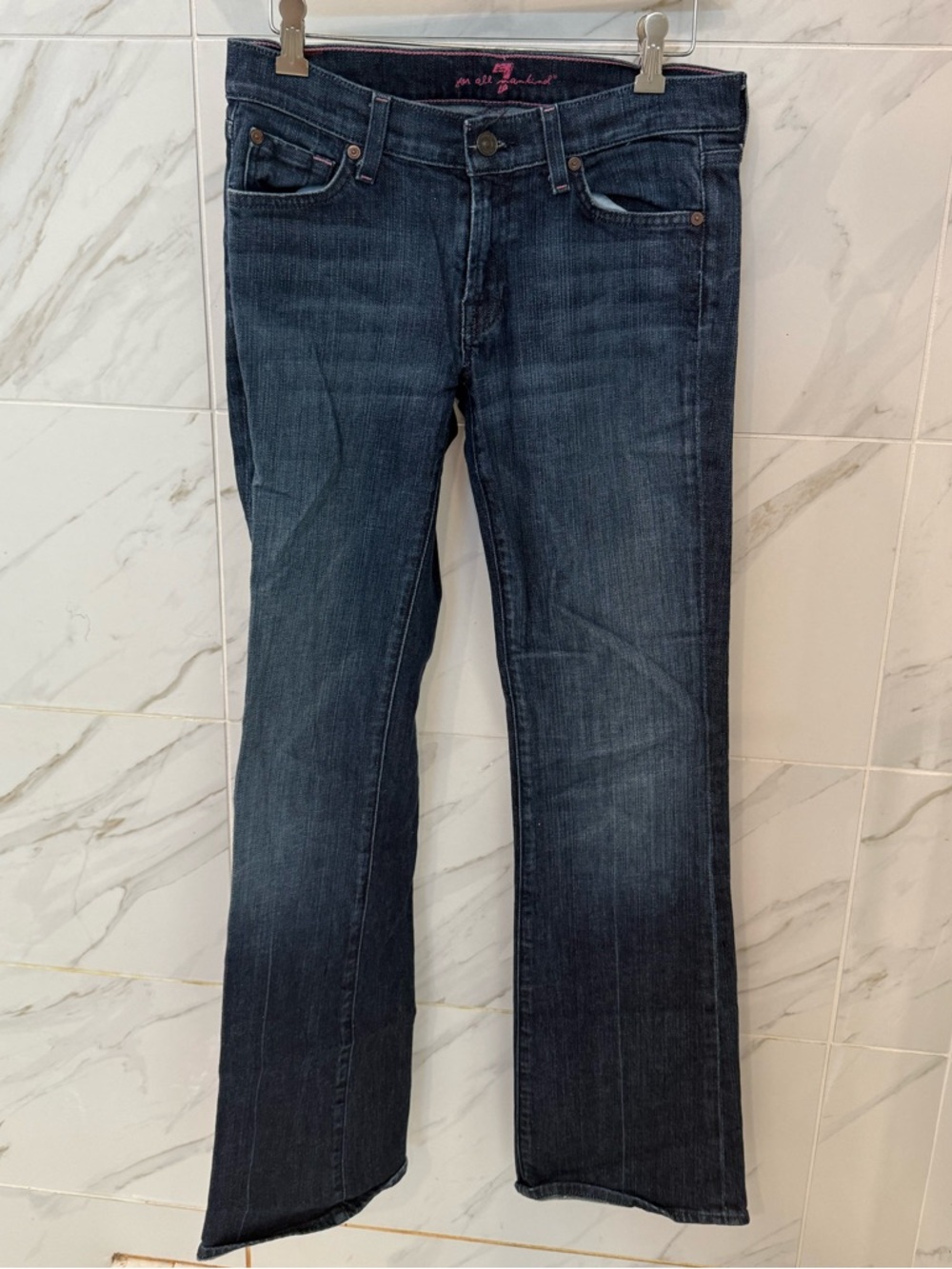 7 For All Mankind Dark Wash Bootcut Jeans